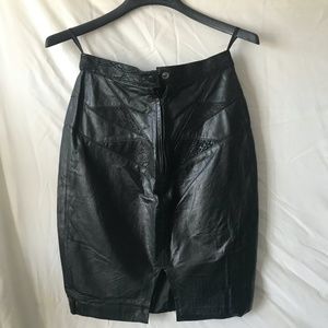 G-III Leather Skirt